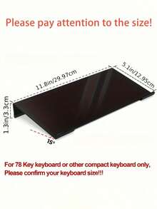 Mini Acrylic Keyboard Stand - Compact Desktop Riser For Keyboard And Mini PC, Durable Plastic, No Charging Required, Multiple Colors Available, Space-Saving Modern Workspace Design, Keyboard Stand | Stylish Keyboard Stand, Mini Keyboard Stand, Keyboard Display Stand, Office Accessory, Desktop Accessory, Teacher's Day Gift - Multicolor - View 3