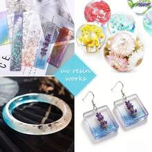 1瓶/60毫升/80克 [UV树脂] [透明UV固化树脂（硬质）] [水晶首饰制作套装] [快速固化] [快干] [高硬度] 低收缩UV环氧树脂，适用于手工制作、模具制作和涂层 - 小黑瓶 - 查看 9