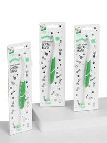 Sakura Deep Cleaning Bad Breath Care Medium Bristle Cat Dog Pet Toothbrush Dual Head Toothbrush - Multicolor - View 3