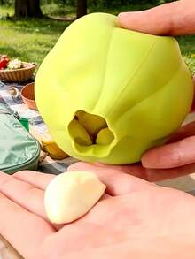 3pcs/1Garlic Peeling Tool Silicone Bottom Manual Garlic Peeler Press Clove Peeler Household Kitchen Gadget - Multicolor - View 9