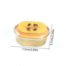 1个黄色慢回弹奶油芝士蛋糕挤压玩具，柔软粘稠的半冻糕面包挤压玩具，创意减压小礼物，送给亲朋好友，逼真蛋糕玩具，减压玩具，发泄玩具，节日、生日和派对礼物 - 黃色 - 查看 2