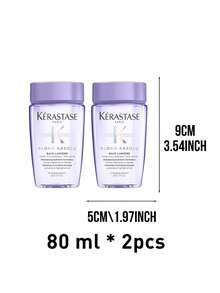 Kérastase 80毫升 BLOND ABSOLU 亮泽保湿洗发水，蕴含透明质酸和雪花莲提取物，增强头发光泽，深层补水，令头发柔软轻盈，特别适合漂染或挑染过的头发。 - Hydrating illminating - 查看 9