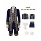 Embroidered Prince Dress Blue