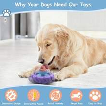 YINEYA Interactive Dog Toy, Puzzle Toy With Adjustable Treat Dispensing &Amp; DIY Frozen Treats, Dog Enrichment Toys To Keep Them Busy And Mental Stimulation - ColorA - 查看 5