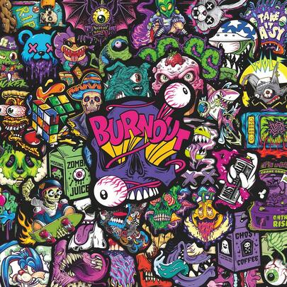 55pcs Gothic Skull And Ghost Face Stickers - Waterproof Vinyl, Suitable For Laptop Cases, Phone Cases, Guitars, Skateboards, Etc. - Cartoon Aesthetic DIY Scrapbook Children's Gift Scrapbook Supplies Stationery Funny Stickers Kindle