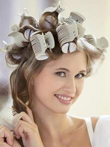 12 Pieces Hot Roller Hair Curler Claw Clips Replacement For Small, Medium, Large And Jumbo Rollers Holding Women Girls Hair Section Styling - Multicolor - View 5