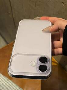 极简透明亮面摄像头保护手机壳，兼容 17 Pro Max、17 Pro、17 Air、16 Pro Max、15、14、13 Pro Max，磨砂透明后盖 - 無色 - 查看 5