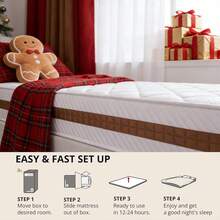Mattress 90x190, Height 26 Cm, Spring Mattress 7-Zone Ergonomics, Firmness Level H3, Breathable, Antibacterial, Hypoallergenic - White - View 5