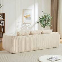Divani e Poltrone - Beige + velluto a coste + schiuma + 2 posti - Visualizzare 11