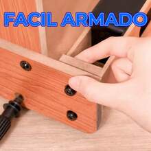 Mini Futbolito de Mesa Armable con 2 Pelotas - Negro - Ver 4