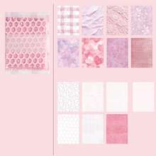 1pc 15pcs Assorted Sheer Fabric Collage Materials, Mixed Media Scrapbooking Supplies, Non-Adhesive Craft Paper - Multicolor - View 12