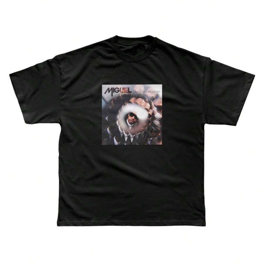 Miguel - Sueño de caleidoscopio Camiseta unisex premium - Negro - Ver 1