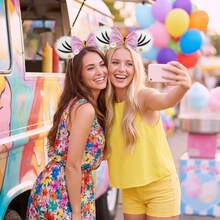 Disney 1个迪士尼黛西和米奇老鼠耳朵发箍，派对节日服装头饰，适合主题公园拍照道具、生日派对装饰 - 彩色 - 查看 5