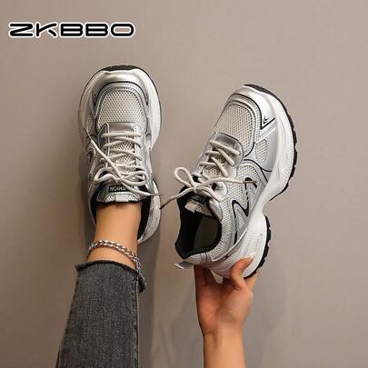 ZKBBO Women's Casual Comfortable Platform Sneakers, Fashionable Outdoor Sports Shoes