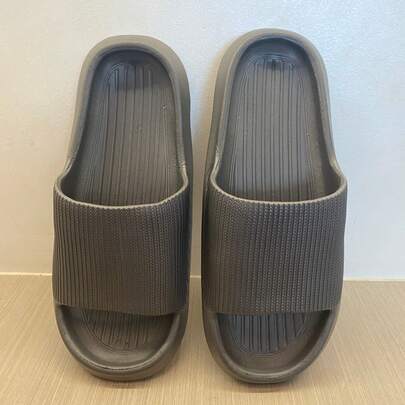 EVA Slip-On Slippers, Comfortable Summer Women's Flip Flops, Couples Casual Home Slippers, Bathroom Shower Plastic Thick-Soled Sandals