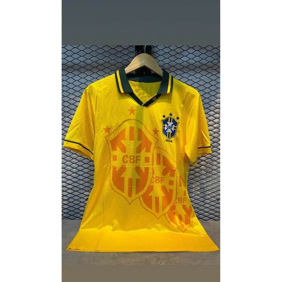 Brazilian National Team Shirt, 1994 World Cup, Yellow, Player Version, Retro Yellow. - 黃色 - 查看 1
