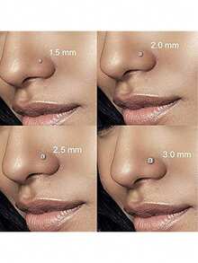 3Pcs/6Pcs Stainless Steel Cubic Zirconia Nose Stud Set (1.5/2/3mm Silver & Gold) - Hypoallergenic Body Jewelry For Daily Wear, Parties & Special Occasions - Showcase Unique Pride With Sparkling Elegance - S-shaped Nose Stud - View 4