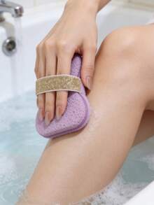 1个皂托海绵 - 皂袋 - 沐浴海绵 - 浴球 - 面巾 - 超柔软去角质海绵/泡沫丰富，适用于家庭浴室和淋浴间/清洁工具/皂碟/肥皂清洁工具/泡沫网浴刷背部按摩器 - A - 查看 9