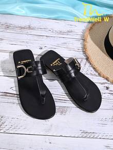 Women's Sandals, New Fashion Ladies Sandals, Red Women's Sandals, Elegant Ladies Shoes - Black - View 9