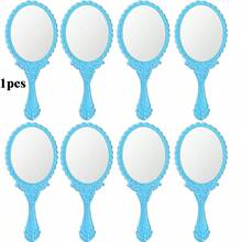 1/4/10/20pcs Retro Handheld Makeup Mirrors Set, With Small Gold/Silver/Rose Gold Embossed Design, Portable Compact Mirrors, Suitable For Princess Theme Party And Travel,Giveaways,Travel,Cheap Stuff,Travel Essential - Multicolor - View 24