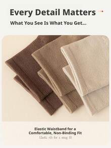 Women's Slouchy Socks, Spring/Summer Japanese Style Slouch Socks, Ins Pure White Mid-Calf Socks, Autumn/Winter Loose Mouth Maternity Socks, Ladies Long Socks, Sports Socks, Casual Socks, Daily Wear Socks - Multicolor - View 4