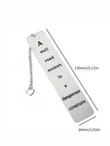 Stainless Steel Bookmark, Ideal Reading Gift For Book Lovers, Teachers, Friends And Family - Awell Wide Bookmark - View 2