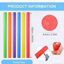6.5cm Diameter Multicolor Foam Swimming Pool Float, 59 Inch Soft Foam Swimming Pool Noodle Float, Suitable For Swimming Pool Party, Summer Water Games, Pool Accessories, Outdoor Swimming Fun, Mother's Day, Father's Day Gift, Family Summer Activities - Multicolor - 6.5x150cm - View 12