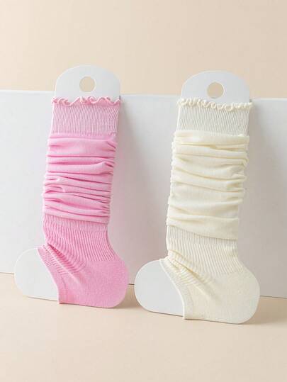 1/3 双春夏薄袜，纯色袜套，黑色菌边绒面袜，长袜，可爱小腿袜