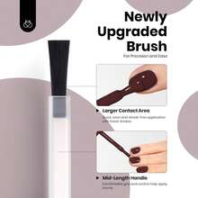 Beetles 15ml Hema Free Black Gel Polish – Silent Charm Audrey Color Long-Lasting Soak Off UV LED Glossy Manicure DIY Nail Art - 15Ml Hema-free Merlot Wine - 查看 7