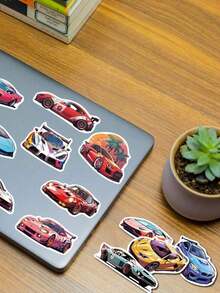50pcs Exquisite Sports Cars Cartoon Graffiti Stickers, Creative Handbooks, Laptop, Water Cups, Guitars, Mobile Phones, Decorative Waterproof Stickers Decal Stickers,Sticker Cars,Laptop Sticker, Stickers,Stickers>Pvc,Sport Sticker,Stickers,,Car Stickers - Nhiều màu - Xem 9