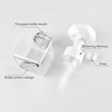 250毫升花朵造型泡沫洗手液按压瓶，可重复灌装，花朵形状液体洗手液按压瓶，适用于化妆品、洁面乳、洗发水等，泡沫丰富，可按26个字母定制姓名首字母图案 - 白色 - 查看 4