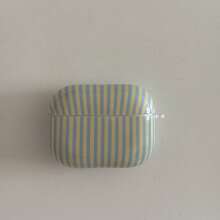 Minimalist Beige Striped Hanging Loop Earphone Case Compatible With Airpods Pro 3, New Pro 2, Cute Apple 4 Minimalist 3, Personalized 1/2 Earphone Case For Women - Creamy Yellow - View 7