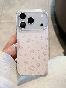 Ốp lưng điện thoại họa tiết hoa mùa xuân màu hồng dễ thương, tương thích với iPhone 17ProMax 17Pro 17 16ProMax 16Pro 16 15 14 13 Pro Max. - Màu Hồng baby - Xem 2