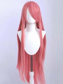 Tóc giả dài thẳng 100cm, chịu nhiệt, kiểu dáng anime cosplay, có các màu hồng, vàng, đỏ, tím dành cho nữ. - Nhiều màu - Xem 12