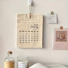 1pc/2027 Calendar Ins Style Calendar Wall Decoration Room Decoration, Minimalist Home Desktop Desk Calendar Decoration - A - View 4