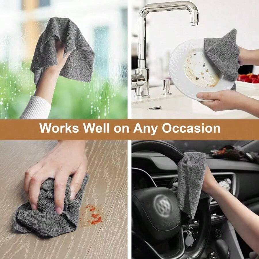 1-Roll Total Length Of 4 Meters, Reusable Cleaning Wet Wipes, Home Kitchen Towel Rolls, Dishcloths, Multi-Functional Substitutes, Suitable For Living Room, Bedroom And Kitchen Cleaning Supplies. - Cleaning Cloth - View 1