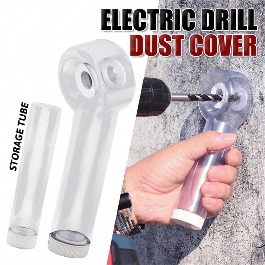 旋转式钻头集尘盒，带旋转倾斜系统 | 塑料材质，符合人体工程学，高效设计，防止灰尘落到地面，适用于家庭和专业用途，无需用电