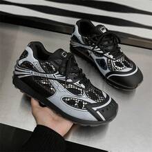 Spring Casual Men's Shoes, Running Shoes, Breathable Sports Shoes, Sneakers, Shoes, Sports Casual Shoes - 銀色 - 查看 8