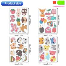 38pcs Diamond Painting Stickers, Cartoon Animal DIY Stickers - Sets - View 2