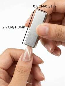 2件套猫眼磁铁套装，丝带磁铁，法式猫眼凝胶指甲油磁铁，美甲工具，猫眼磁铁，方形磁铁棒，美甲效果 - 彩色 - 查看 6