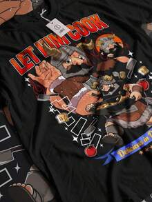 Camiseta Senshi Senshi Food Deliciosa en la Mazmorra, Todas las Tallas - Negro - Ver 5
