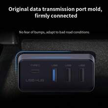 USB集线器，手套箱整理适配器，兼容特斯拉扩展坞 - 查看 7