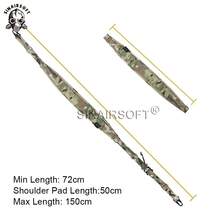 Tactical Rifle Sling 2 Point Modular Padded Quick Pull Tab Sling Camo Strap Tactical Military Gear Rifle Sling 2 Two Point Modular Padded Quick Pull Tab Sling Outdoor Hunting Airsoft Camo Strap - Black - View 5