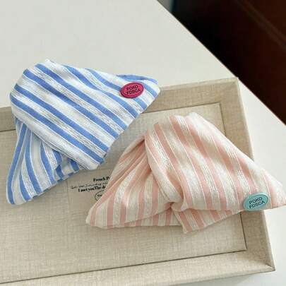 Large Size Striped Triangle Hair Claw Clip, Sturdy Non-Slip, Suitable For Daily Hairstyling For People With Thick Hair