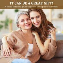 1 thước đo đan bằng gỗ, dụng cụ đo đa năng kiểu cổ điển, phù hợp cho người đam mê móc len, đan len, may vá và các dự án DIY. - A - Xem 6