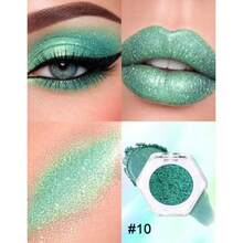 Erinde Sombra de Ojos Individual Camaleón Brillo Metálico con Cambio de Color Multicromo Sombra de Ojos de Larga Duración y Resistente al Agua de Alta Pigmentación Fácil de Mezclar #10 - 10 - Ver 2
