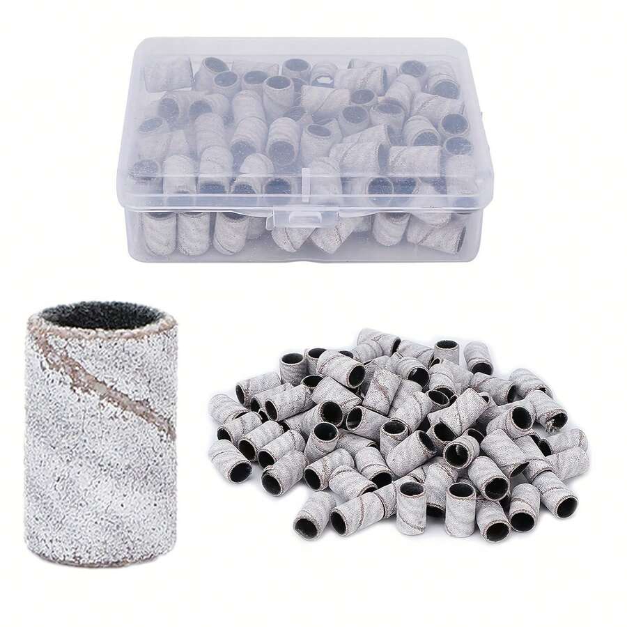 100 Pieces Nail Sanding Bands Nail Manicure Great Fit For Nail Drill Bits For Acrylic Nails - Multicolor - View 1