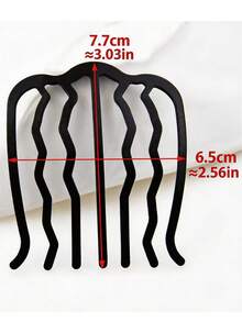 金属发髻固定器，高髻盘发发夹，简约百搭慵懒发夹，4齿/7齿女士发夹，女士适用，配饰，女士配饰，女士，美发工具，美容配饰，卷发，配饰，女士适用，秋季，旅行，美发工具，女士配饰，美发用品，秋季，女士适用，旅行，女士配饰，女士，美发工具，美发用品，用品，美容配饰，礼物，旅行，美发用品，圣诞礼物，头部配饰 - 金色 - 查看 6