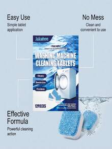 Deep Cleaning Washing Machine Effervescent Tablets - Professional Stain And Limescale Remover - Odor Eliminator Cleaner - Suitable For Front-Loading And Top-Loading Washing Machines - Powerful Stain-Dissolving Washing Balls - Essential For Washing Machine Maintenance And Home Cleaning, Providing A Fresh And Bright Clean - Multicolor - View 8