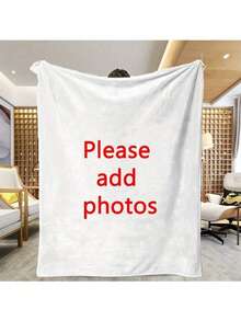 1件定制照片法兰绒毯 - 个性化印花羊毛毯，可机洗，四季皆宜的柔软床罩，适合情侣、周年纪念日、婚礼、情人节礼物，现代家居装饰，个性化毯子，圣诞节、婚礼季、复活节、生日送给家人和朋友的最佳礼物（请上传清晰的图片） - 彩色 - 查看 13